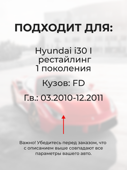 Ремкомплект механизма складывания зеркал Hyundai i30 (I) рестайлинг [Кузов: FD] 03.2010-12.2011 (Z-8)
