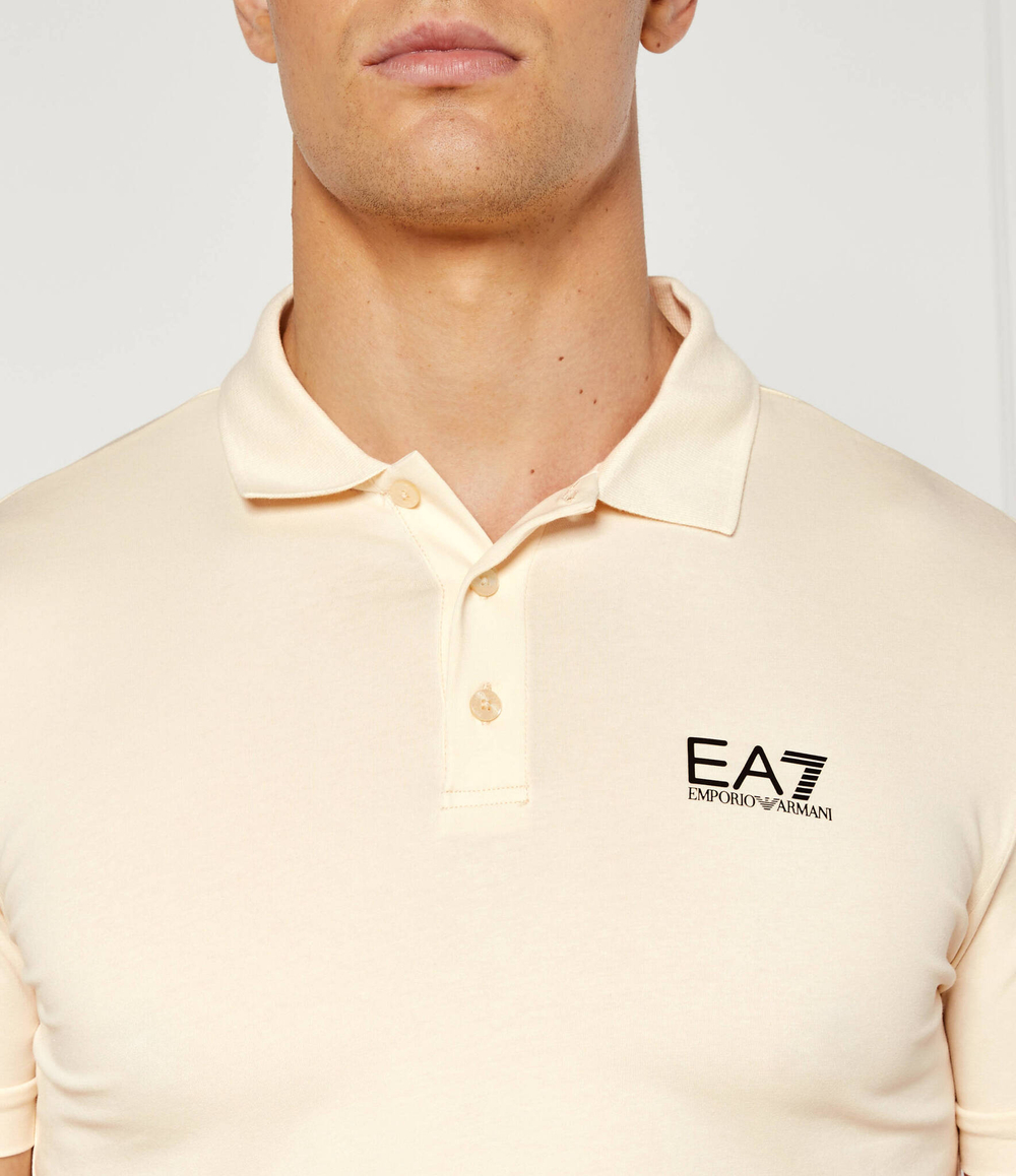 Поло EA7 - персиковый(8NPF14 PJVQZ)