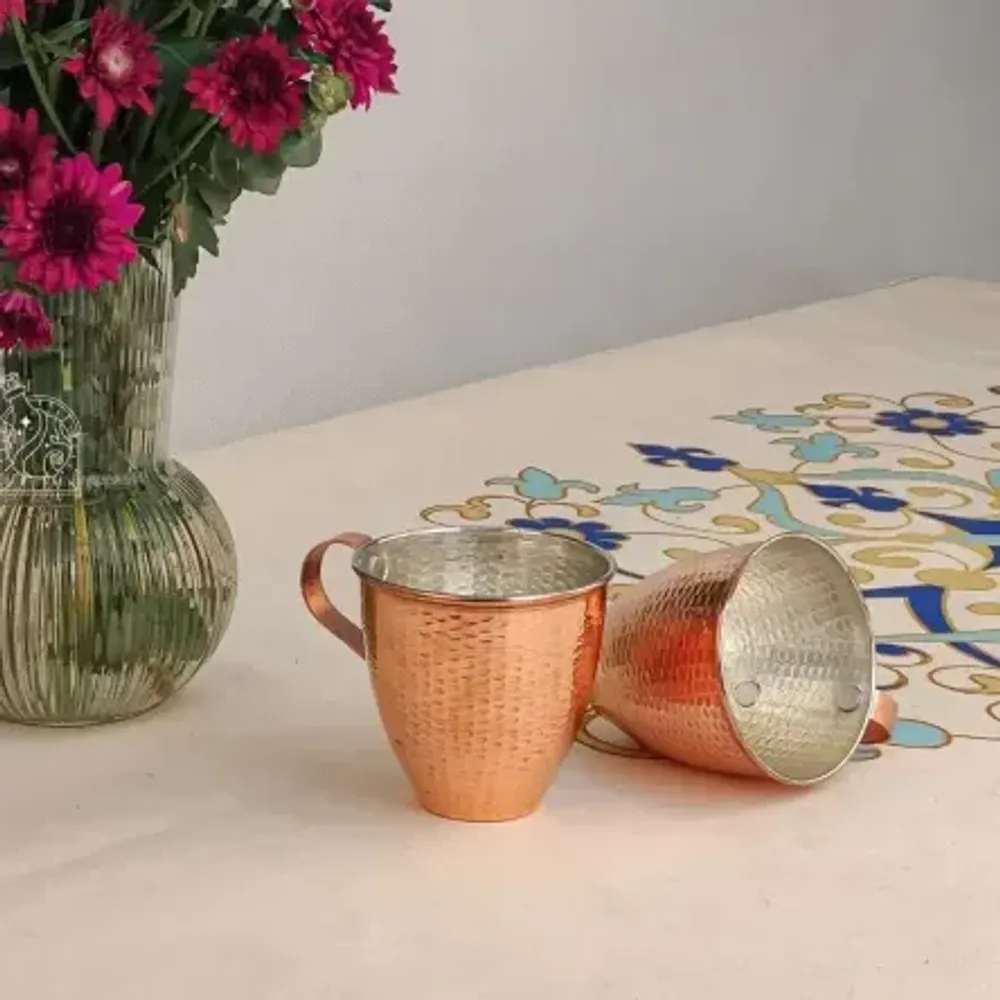 Кружка из меди ручной чеканки Exirmes 30220386 Иран