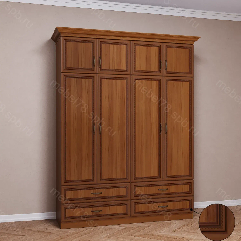 Шкаф распашной с антресолью 4/10