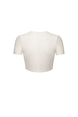 Футболка укороченная CELIA Бежевый меланж