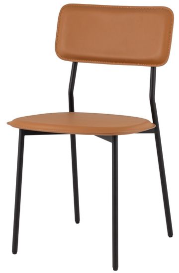 Стул обеденный Mikkie коричневая экокожа