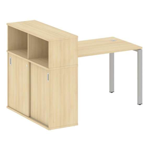 Метал Систем Стол письменный с шкафом-купе на П-образном м/к БП.РС-СШК-3.2 Т