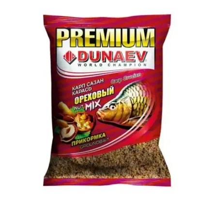 Прикормка "DUNAEV-PREMIUM" 1кг Карп-Сазан Ореховый Микс