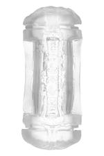 Прозрачный двусторонний мастурбатор Sophia - вагина и анус (Цвет: прозрачный)