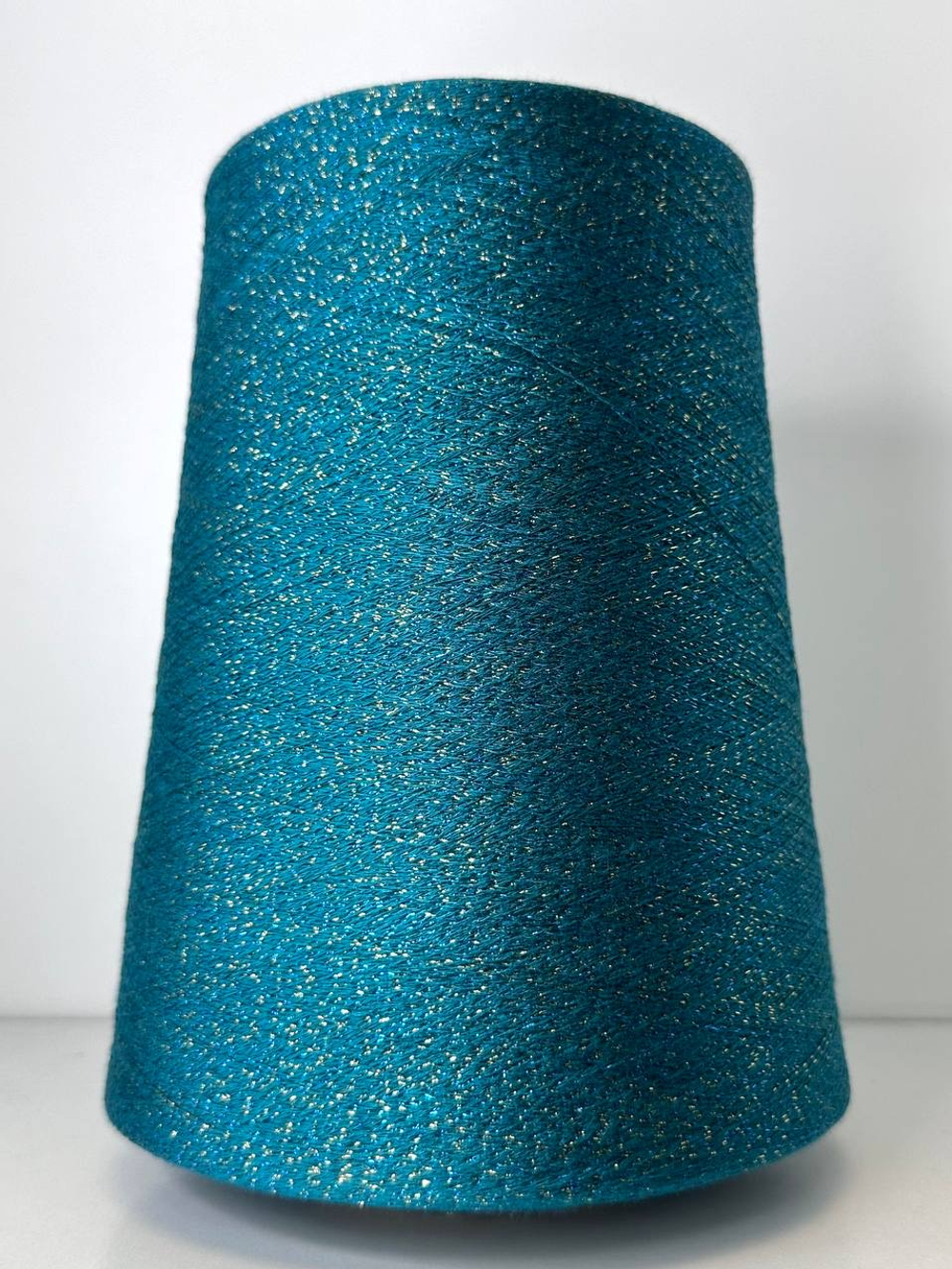 DIANALUX - E.MIROGLIO; 80% вискоза, 11% люрекс, 9% п/а; 2000м/100гр; col. V3G, цвет: бирюзовая нить, люрекс бирюзовый и золото; S715