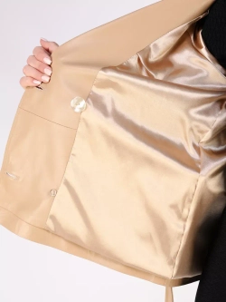 Кожаная куртка осень Турция тренч короткий