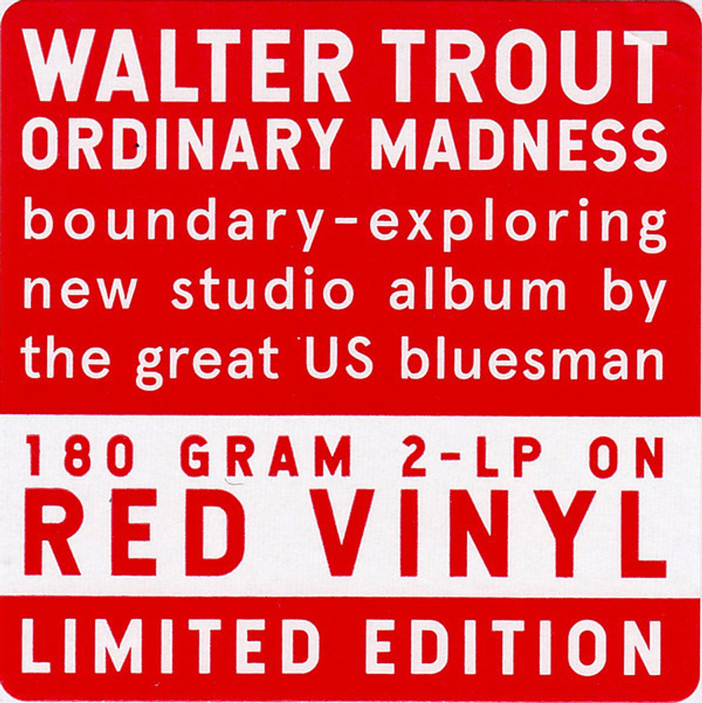 Walter Trout / Ordinary Madness (Coloured Vinyl)(2LP)
