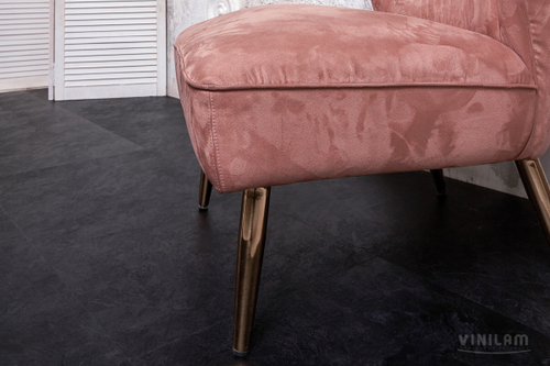 LVT-плитка VINILAM 61607 Сланцевый Черный (4,56) клеевой