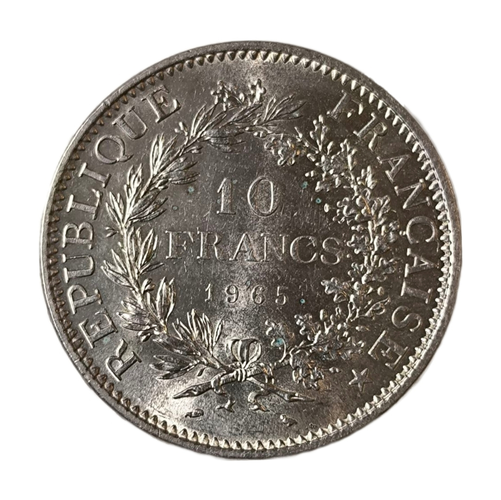 Монета 10 франков Франция 1965