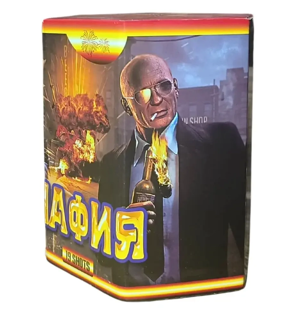 Батарея салютов 'Мафия' (FW1019) от LGF, 19 выстрелов, 30 мм