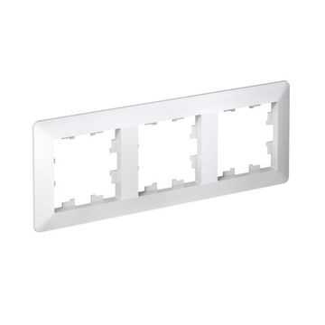 Рамка 3-м AtlasDesign Air бел./дым. бел. SE ATN220103