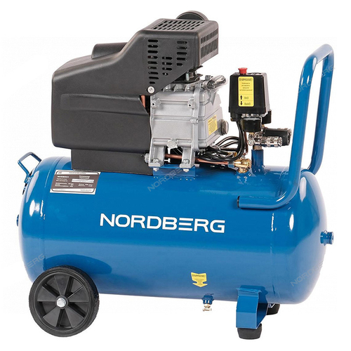 NORDBERG (NCE50/241) Компрессор поршневой 220 В, ресивер 50 л, 240 л/мин