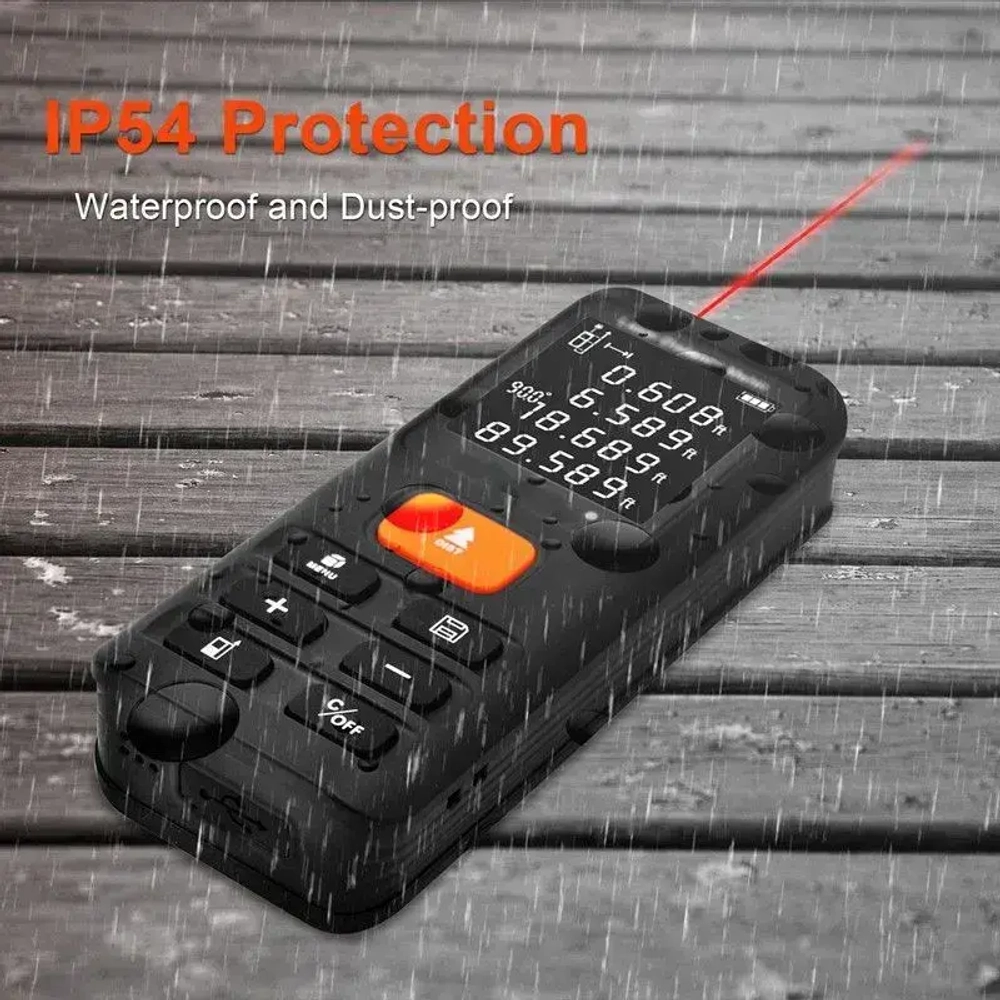 Лазерная рулетка строительная,Дальномер лазерный,50M