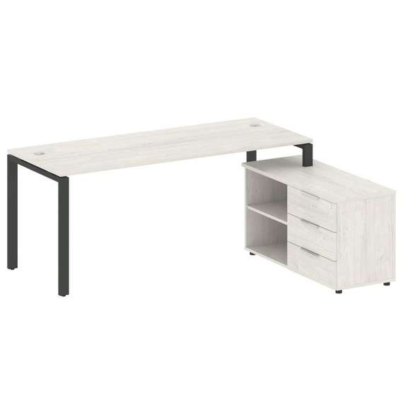 Метал Систем Рабочая станция с тумбой на П-образном м/к БП.РС-СТС-2.5 (R)