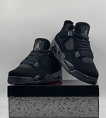 Кроссовки Nike Air Jordan 4 Black Cat #A354 (черн.)
