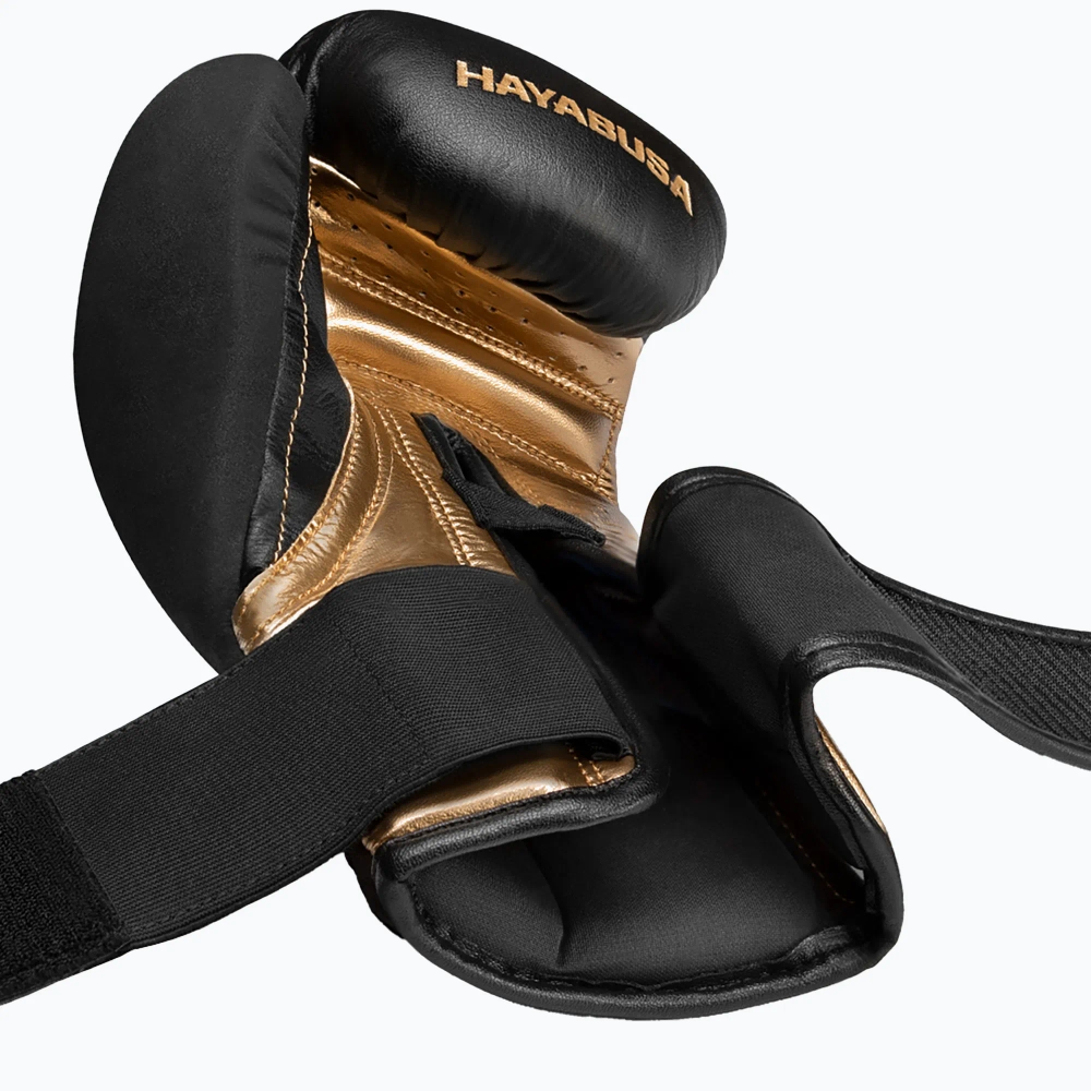 Боксёрские перчатки Hayabusa T3 black/gold