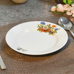 Тарелка 200мм мелкая форма Идиллия Букет цветов