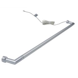 ULM-F31-9W-NW IP20 SILVER Светильник светодиодный поворотный для интерьерного освещения. В комплекте с адаптером. Длина 59 см. Материал корпуса алюминий. цвет серебро. Белый свет. Упаковка-картонная коробка.