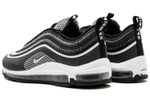 Nike Air Max 97 fashion and comfortable all-match shock absorption non-slip low-top running shoes men's black silver bullet ultra-light retro