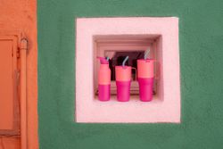 Термобутылка Klean Kanteen Rise Vac Classic Flip Sport 16oz (473 мл) Pink Lemonade Kaleidoscope