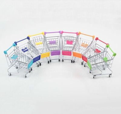 Корзина для мелочей в виде тележки (Цвет: разноцветный)