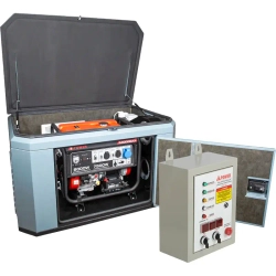 A-iPower A8000EAX бензиновый генератор в кожухе 1400SS RAL 7031 с блоком АВР 400В/25А (8 pin) New УТ-11182386/29109