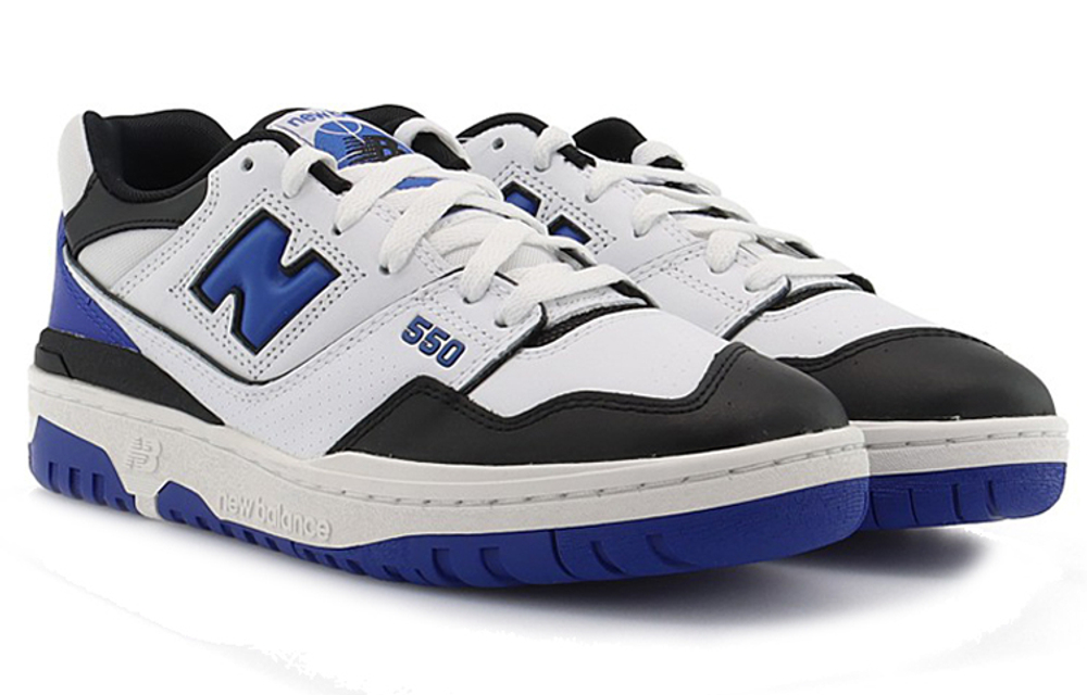 New Balance NB 550 Gifted Sport Pack Vintage Basketball Shoes White Black and Blue