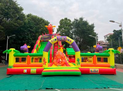 Коммерческий надувной батут «Три дракона», 13*9*9 м