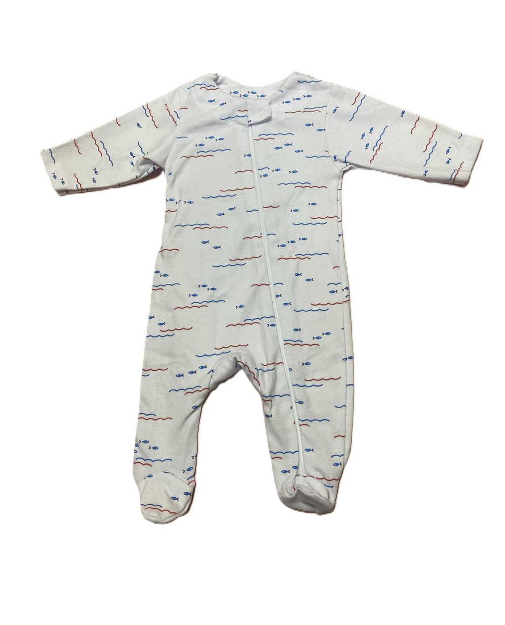 Комбинезон №4 на молнии из интерлока с закрытыми ножками (100% хлопок) на рост 62 см