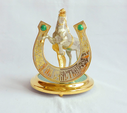 Подкова "На счастье". Малахит