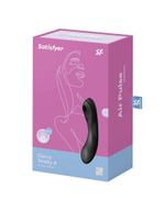 Черный вакуум-волновой вибростимулятор Satisfyer Curvy Trinity 4 (Цвет: черный)