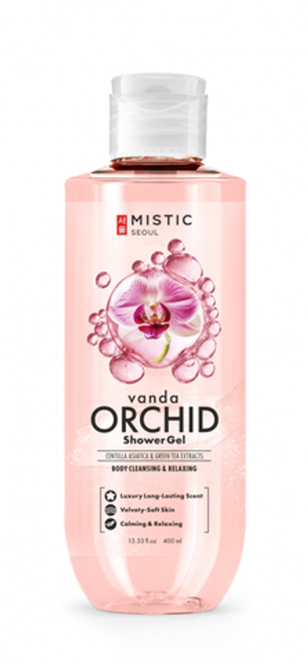 MISTIC Vanda Orchid Shower Gel Гель для душа "Орхидея Ванда" с экстрактами центеллы и зеленого чая 400мл
