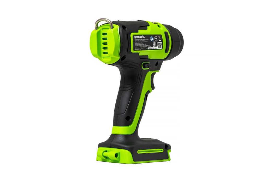 Аккумуляторный строительный фен Greenworks, G24HG, 3400207,24v, без АКБ и ЗУ