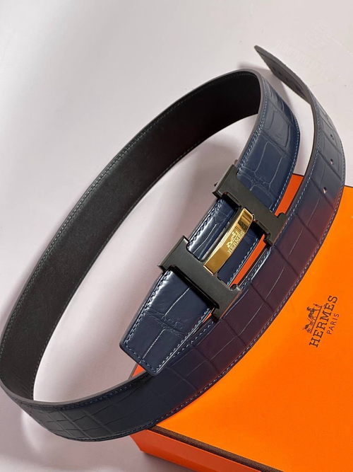 Ремень Hermes из кожи крокодила