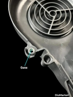 кожух обдува цпг на генератор ямаха джог 3KJ / Стелс тактик 1e40qmb