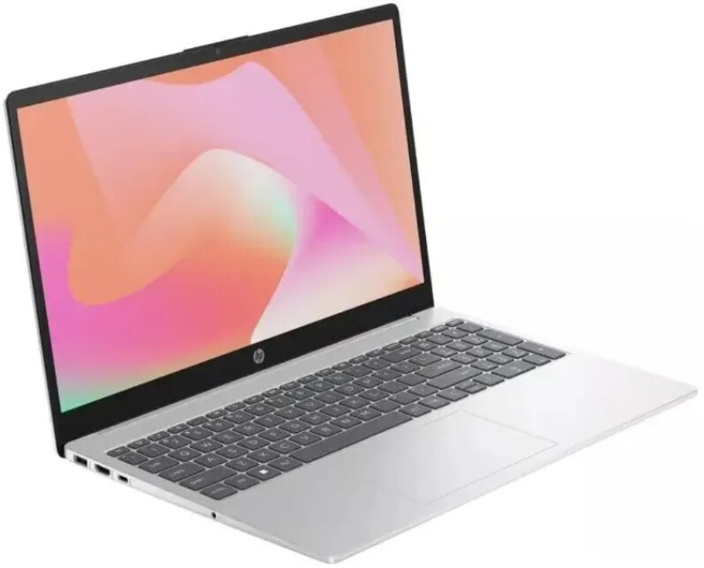 Ноутбук  HP 15-fc0003nia 15.6 ", Ryzen 5, 8 Гб RAM, 512 Гб SSD, Radeon Graphics, Серебристый