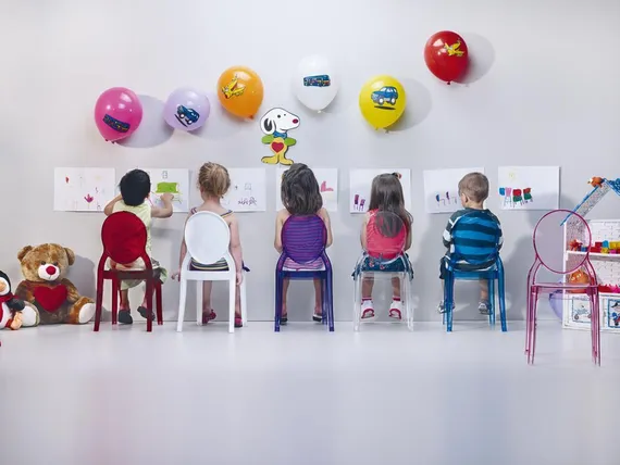 Детский стульчик Baby Elizabeth прозрачный