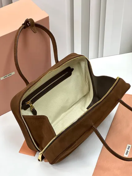 Сумка MIU MIU замшевая, коричневый