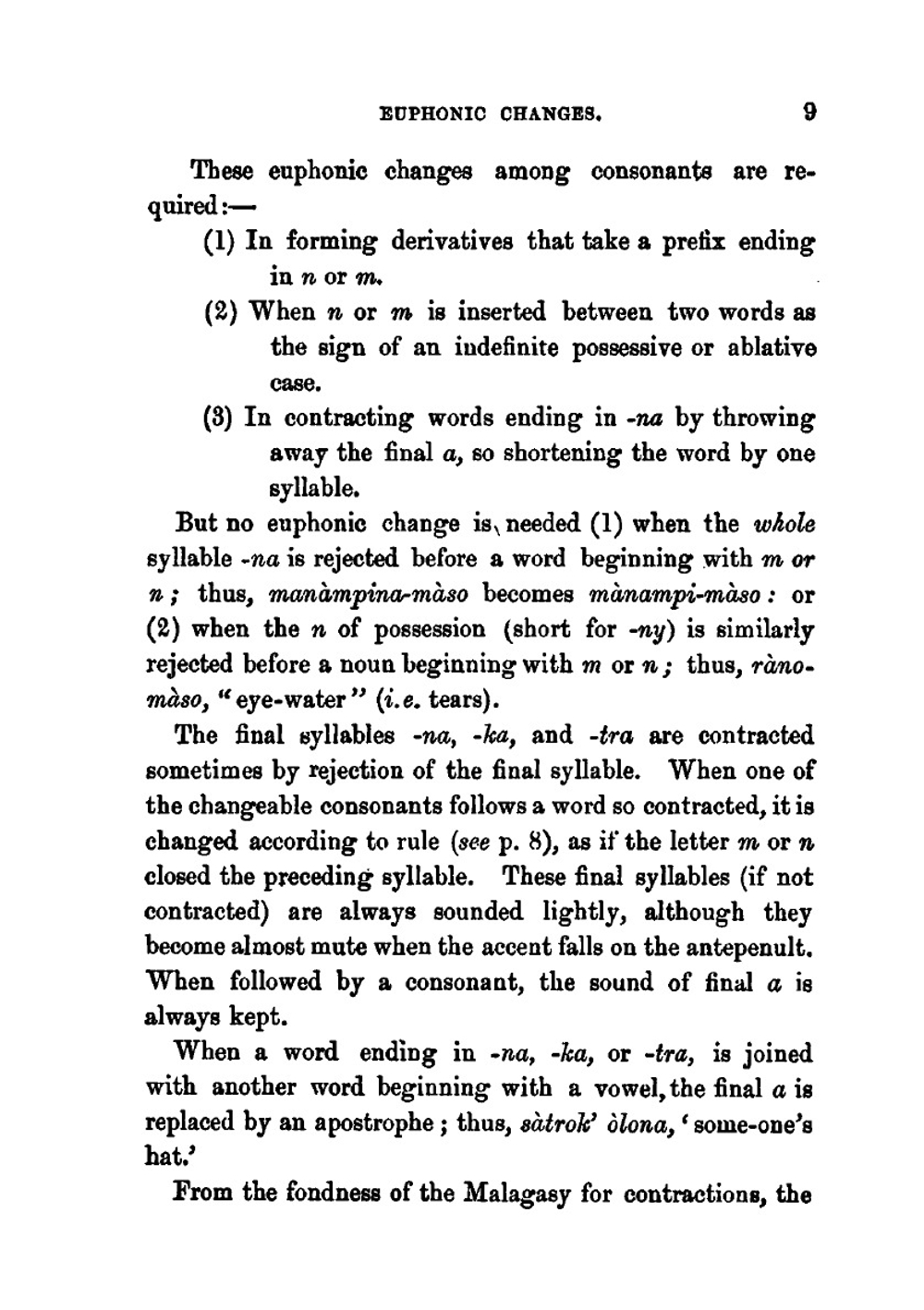 A concise grammar of the Malagasy language | G. W. Parker