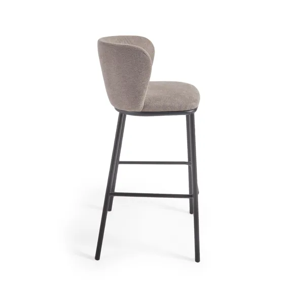 Барный стул Ciselia 75 см, светло-коричневый шенилл