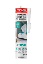 LITOSIL санитарный силиконовый герметик-затирка  ПРОЗРАЧНЫЙ 280мл