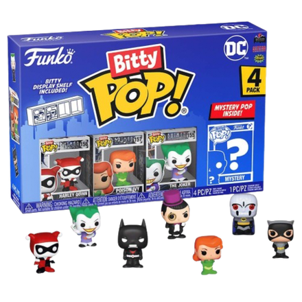 Фигурка Funko Bitty POP! DC Comics S3 Harley Quinn+Poison Ivy+Joker+Mystery