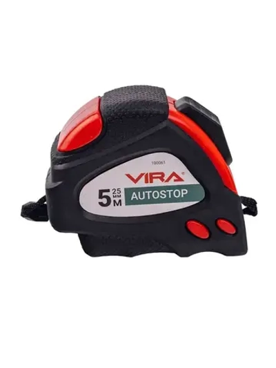 Рулетка 5 м х 25 мм с автостопом и магнитным зацепом VIRA