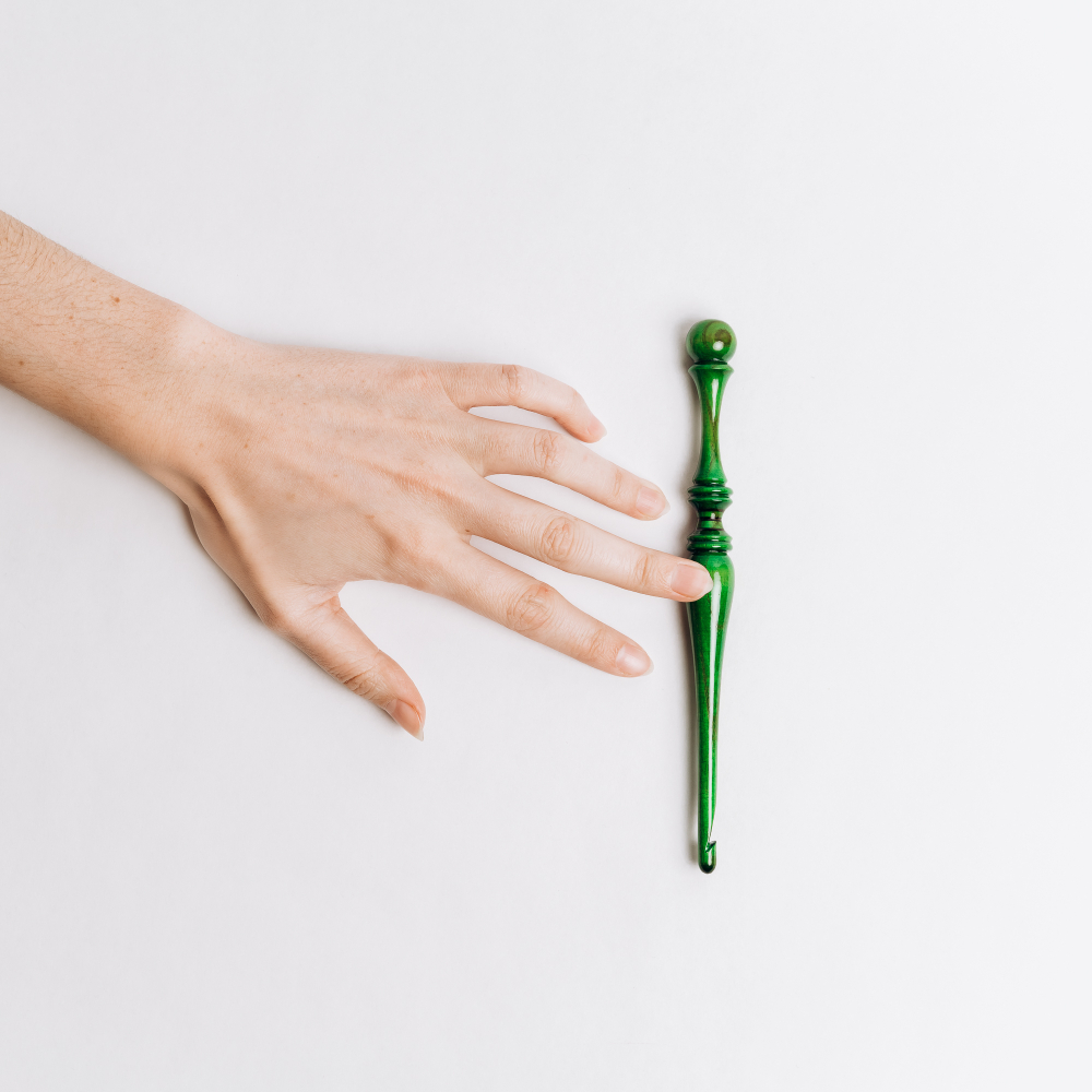 Деревянный крючок для вязания из древесины клена 5 мм. K324