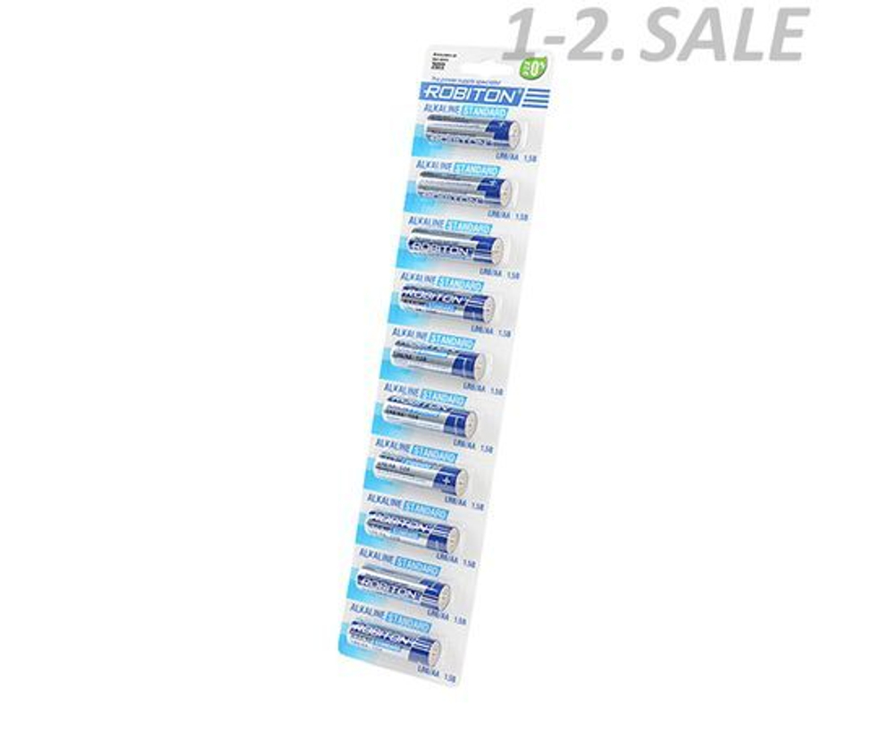 ROBITON STANDARD LR6 (АА) BL10 элемент питания (пальчиковая батарейка, 10 шт)