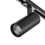 Светодиодный светильник для однофазной трековой системы 15Вт, 1200лм, 4000K, Ra>80, металл, чёрный матовый