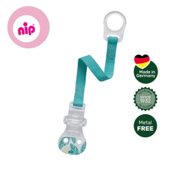 Держатель для пустышки NIP с кольцом бирюзовый