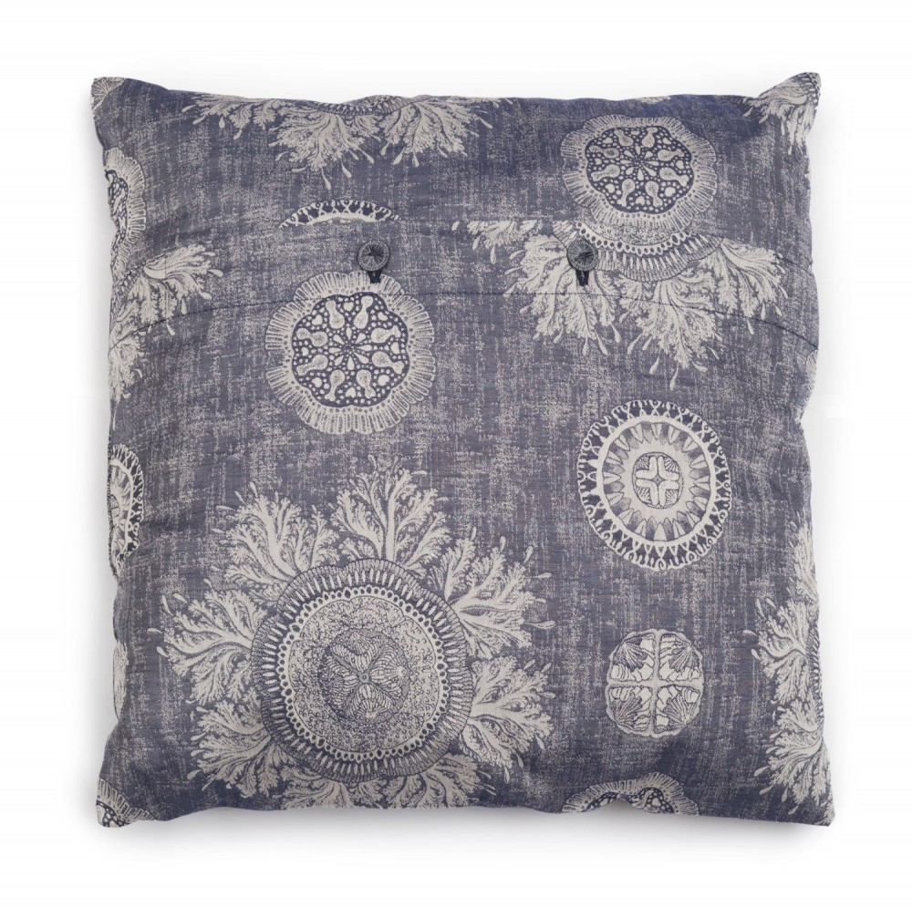 Подушка декоративная 40x40 Leitner Medusa синяя