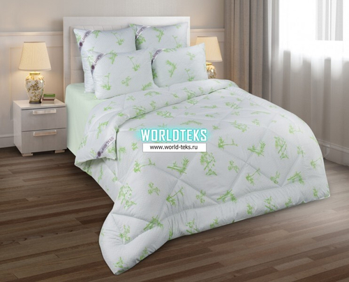 Одеяло Бамбук Бояртекс глосс-сатин зимнее(400г/м2) (172х205)